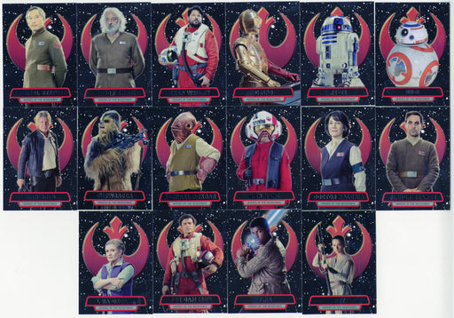 2016 Star Wars The Force Awakens Series 2 Heroes of the Resistance Chase Card Set - TvMovieCards.com