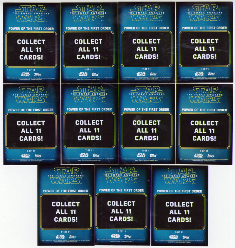2016 Star Wars The Force Awakens Series 2 Power of the First Order Chase Card Se - TvMovieCards.com