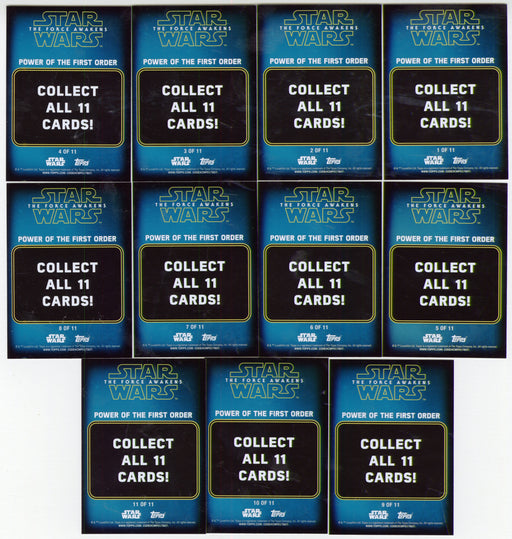 2016 Star Wars The Force Awakens Series 2 Power of the First Order Chase Card Se - TvMovieCards.com