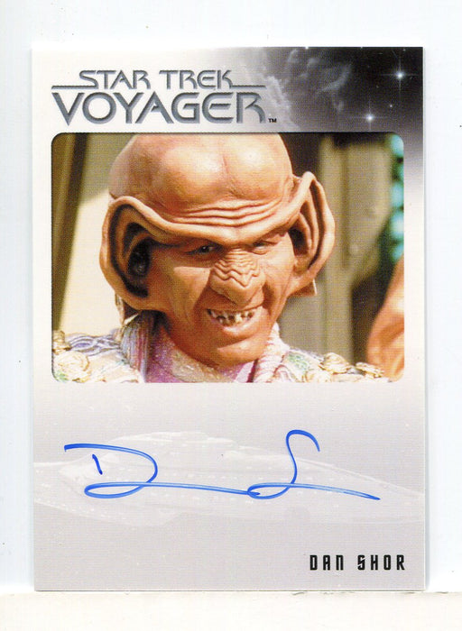 Star Trek Voyager Heroes Villains Autograph Card Dan Shor as Arridor - TvMovieCards.com