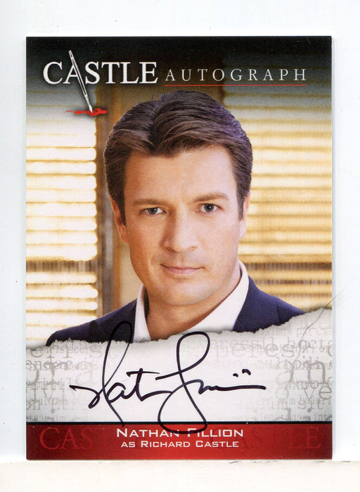 Castle Seasons 3 & 4 Nathan Fillion Autograph Card A01 - TvMovieCards.com