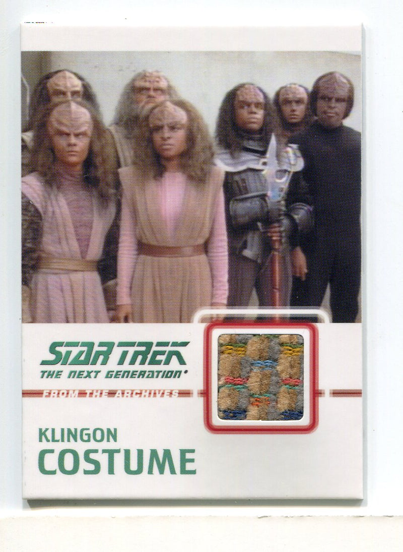 Star Trek TNG Heroes & Villains Costume Relic Card Klingon C11 #140/275 - TvMovieCards.com