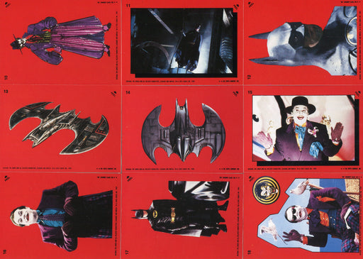 Batman Movie Series 1 Vintage Sticker Card Set 22 Sticker Cards Topps 1989 - TvMovieCards.com
