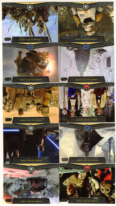 Star Wars Galactic Files S1 "Heroes on Both Sides" Trading Chase Card Set HB-1 / HB-10