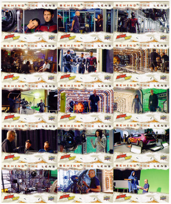 Ant-Man and the Wasp Movie Behind the Lens Chase Card Set Upper Deck 2018 BTL1-BTL15