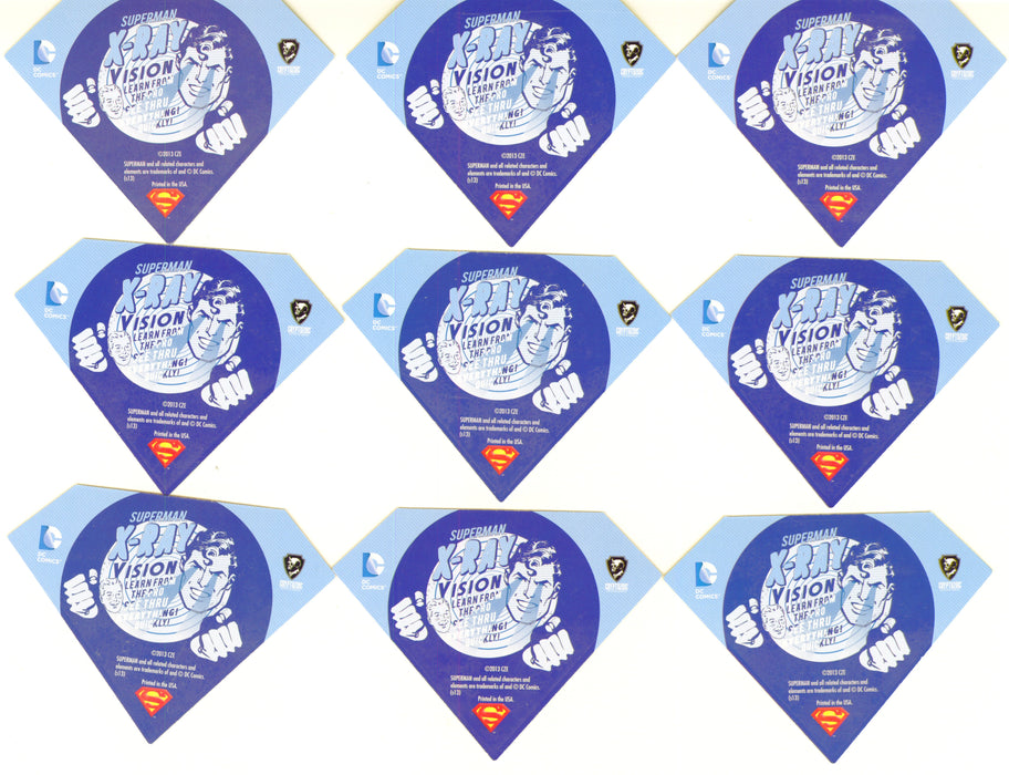 2013 DC Comics Superman: The Legend X-Ray Vision Chase Card Set XR Cryptozoic