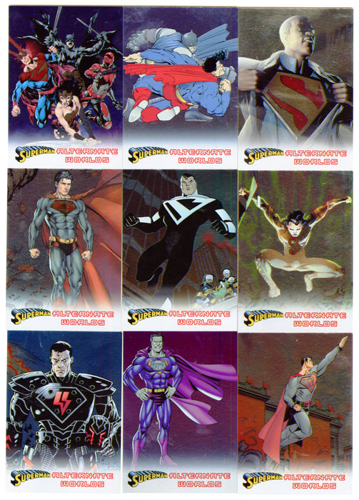 2013 DC Comics Superman: The Legend Alternate Worlds Chase Card Set ARS01-09