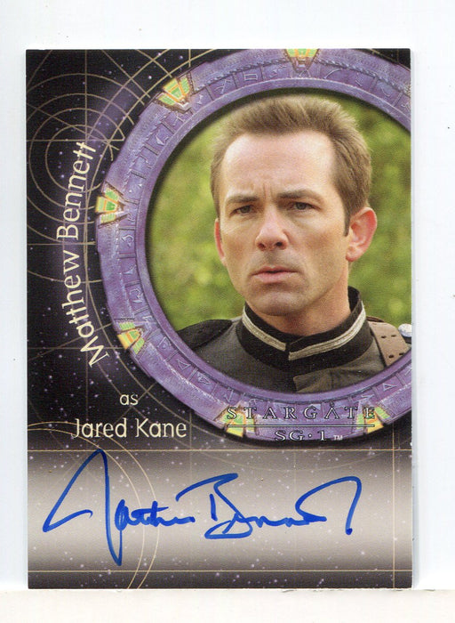 Stargate SG-1 Season Nine Matthew Bennett Autograph Card A81