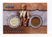 Xena Beauty and Brawn Renee O'Connor as Gabrielle Double Costume Card DC7 - TvMovieCards.com