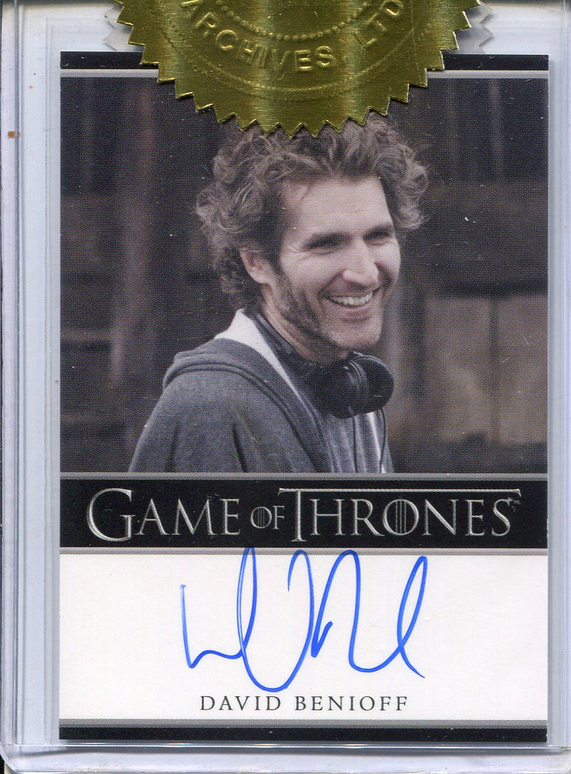 Game of Thrones Season 2 Dealer Incentive David Benioff Autograph Card - TvMovieCards.com