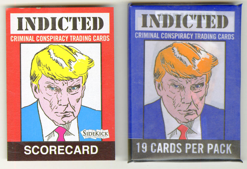 2023 Sidekick Donald Trump Indicted Complete 19 Card Trading Set Plus Promo Card - TvMovieCards.com