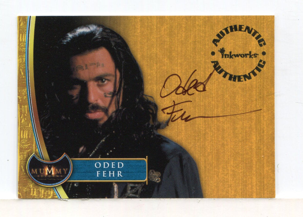 Mummy Returns Movie Oded Fehr as Ardeth Bay Autograph Card A3 - TvMovieCards.com