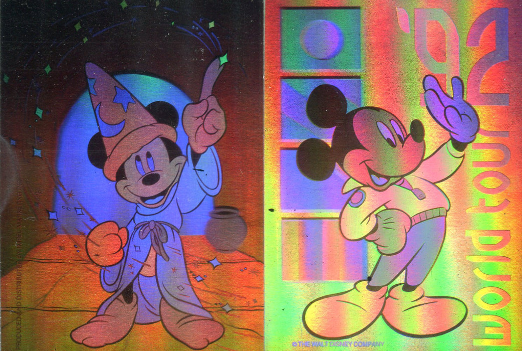 Disney Collector Cards Series One Hologram Chase Card Set 2 Cards Impel 1991 - TvMovieCards.com