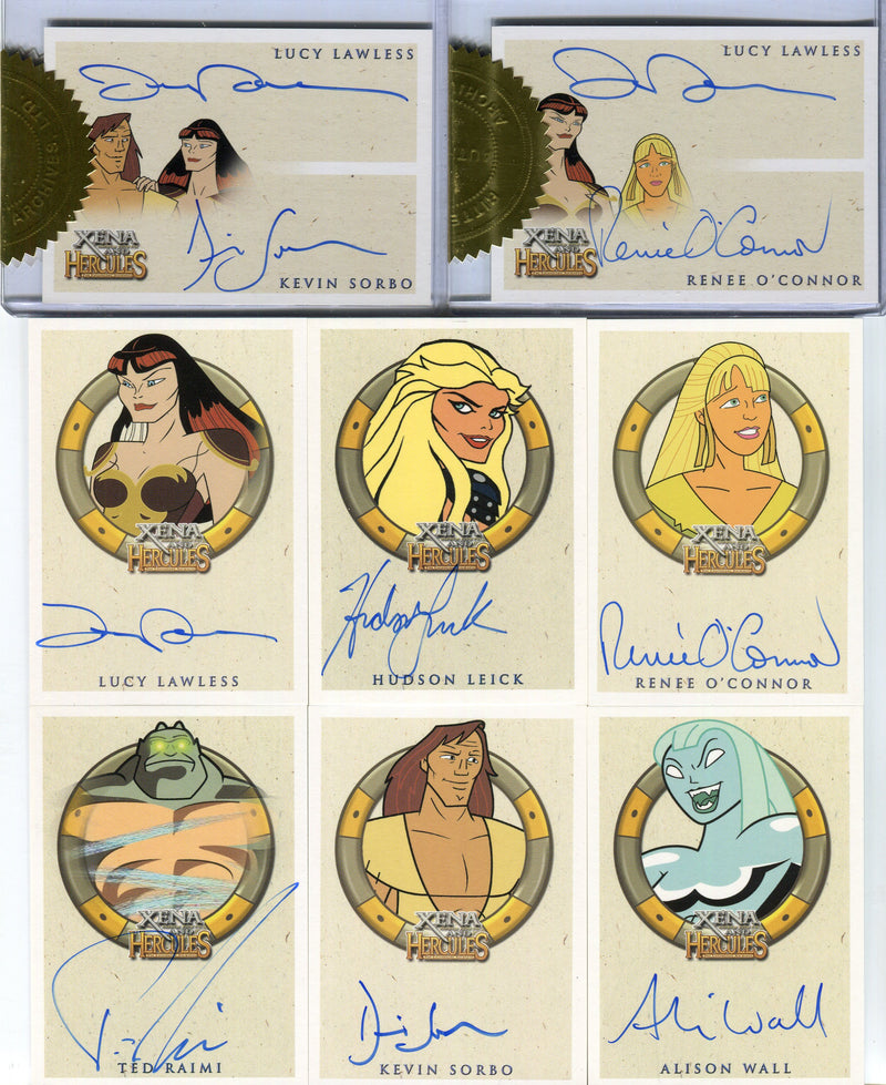 Xena & Hercules Animated Adventures Autograph Card Set 31 Cards - TvMovieCards.com
