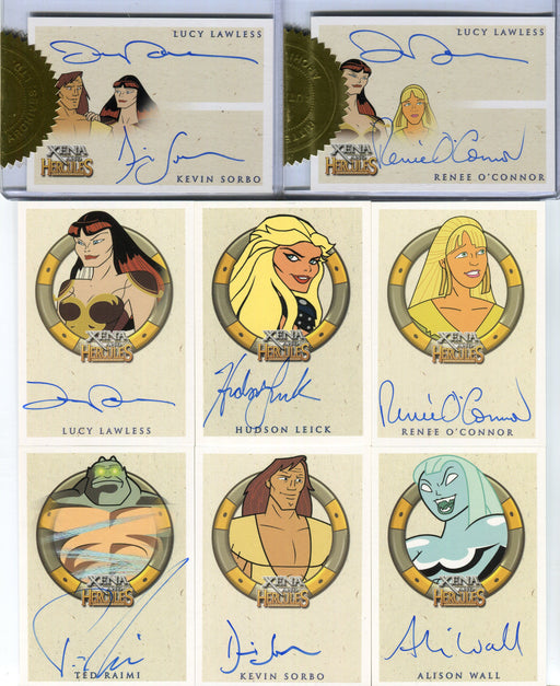 Xena & Hercules Animated Adventures Autograph Card Set 31 Cards - TvMovieCards.com