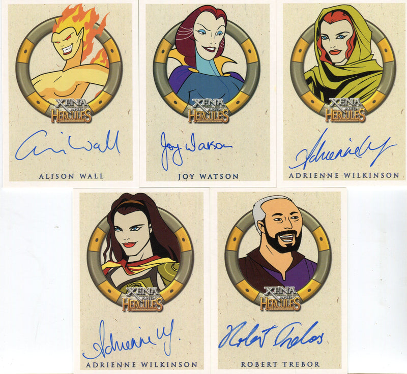 Xena & Hercules Animated Adventures Autograph Card Set 31 Cards - TvMovieCards.com