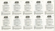 Star Wars Revenge of the Sith Temporary Tattoos Chase Card Set #1-10 Topps - TvMovieCards.com