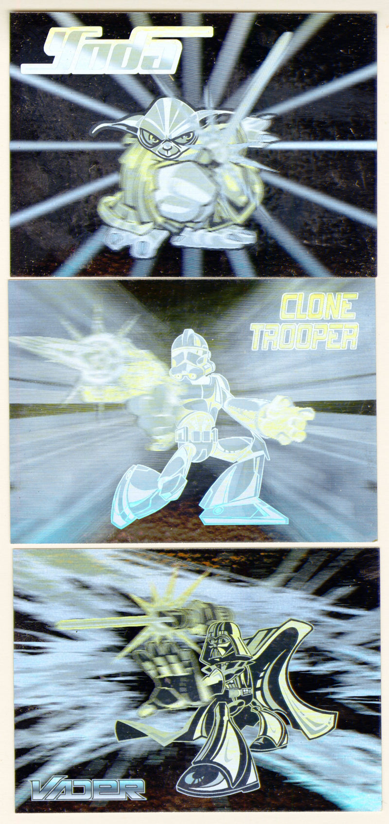 Star Wars Revenge of the Sith Hologram Chase Card Set #1-3 Topps - TvMovieCards.com