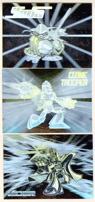 Star Wars Revenge of the Sith Hologram Chase Card Set #1-3 Topps - TvMovieCards.com