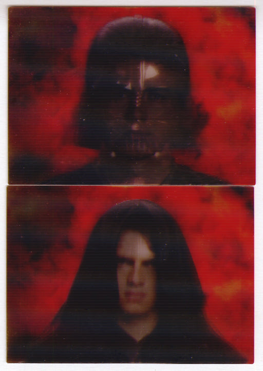 Star Wars Revenge of the Sith Collectors Ed Lenticular Morphing Chase Card Set #1-2 - TvMovieCards.com