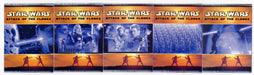 2002 Star Wars Attack of the Clones Panoramic Fold-Out Chase Card Set #1-5 Topps - TvMovieCards.com