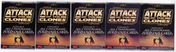 2002 Star Wars Attack of the Clones Panoramic Fold-Out Chase Card Set #1-5 Topps - TvMovieCards.com