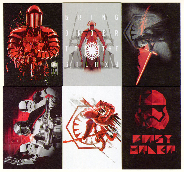 Journey To Star Wars Last Jedi Darkness Rises Chase Card Set #1-6 Topps - TvMovieCards.com