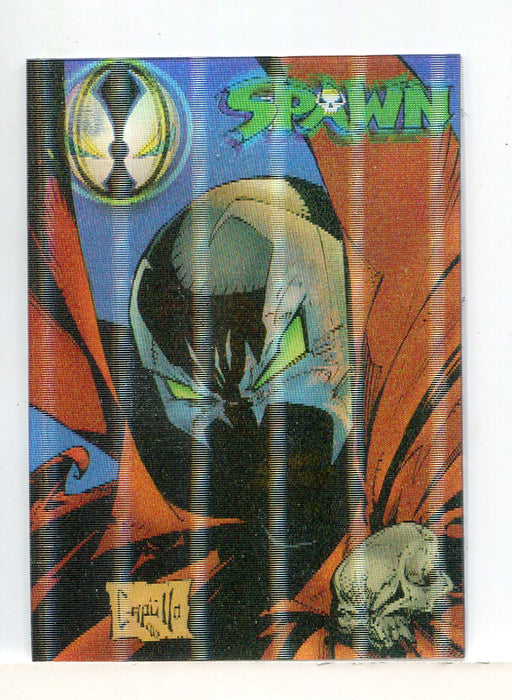 1996 Wildstorm Spawn Chromium The Face of Evil Lenticular Chase Card #1 - TvMovieCards.com