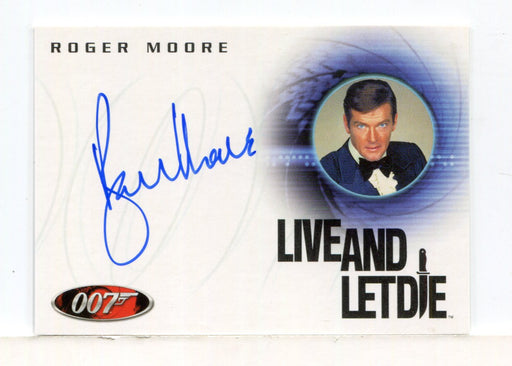 James Bond A29 The Quotable James Bond Roger Moore Autograph Card - TvMovieCards.com