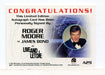 James Bond A29 The Quotable James Bond Roger Moore Autograph Card - TvMovieCards.com