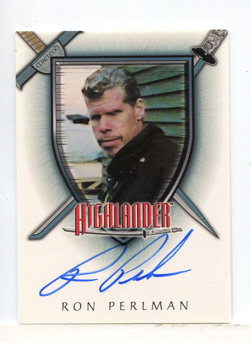 Highlander Complete Ron Perlman as The Messenger Autograph Card A18 - TvMovieCards.com