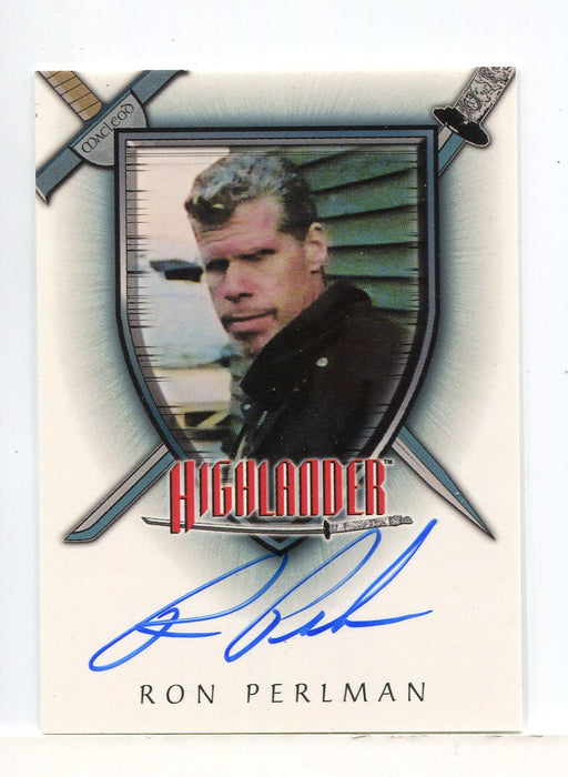 Highlander Complete Ron Perlman as The Messenger Autograph Card A18 - TvMovieCards.com
