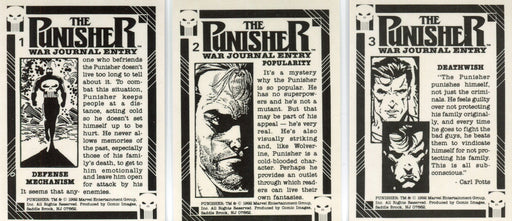 Punisher War Journal Entry 3 Card Prism Subset Chase Card Set Comic Images 1992 - TvMovieCards.com