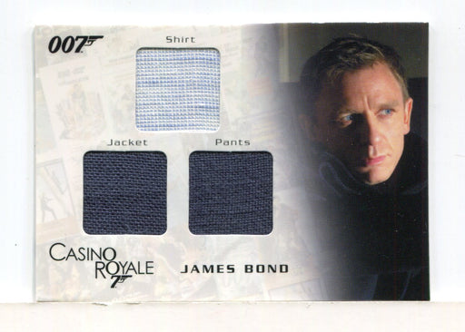 James Bond in Motion 2008 James Bond Triple Costume Card TC01 #0626/1300 - TvMovieCards.com