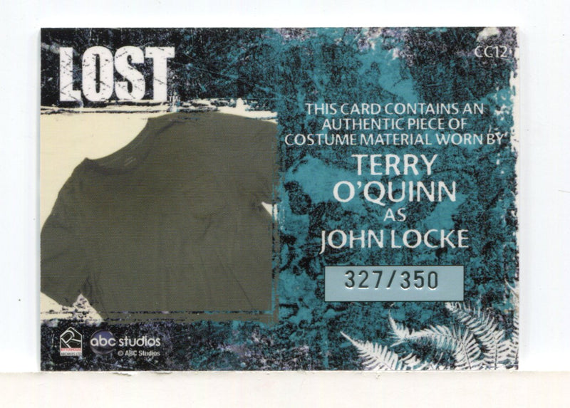 Lost Relics Terry O'Quinn as John Locke Relic Costume Card CC12 #327/350 - TvMovieCards.com