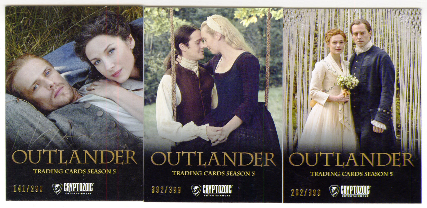 CZX Outlander Season 5 Promo Trading Card P7 P8 P9 Set Cryptozoic - TvMovieCards.com