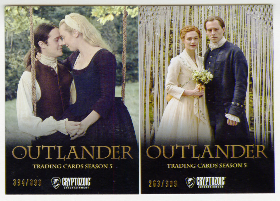 CZX Outlander Season 5 Promo Trading Card P7 P8 Set Cryptozoic - TvMovieCards.com