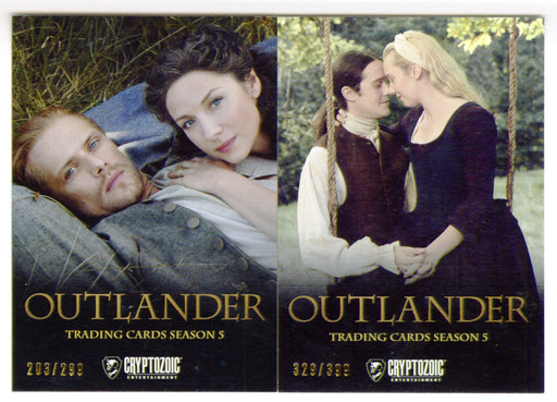 CZX Outlander Season 5 Promo Trading Card P8 P9 Set Cryptozoic - TvMovieCards.com