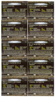Star Wars Galactic Files Reborn Weapons Chase Card Set W-1 / W-10 - TvMovieCards.com