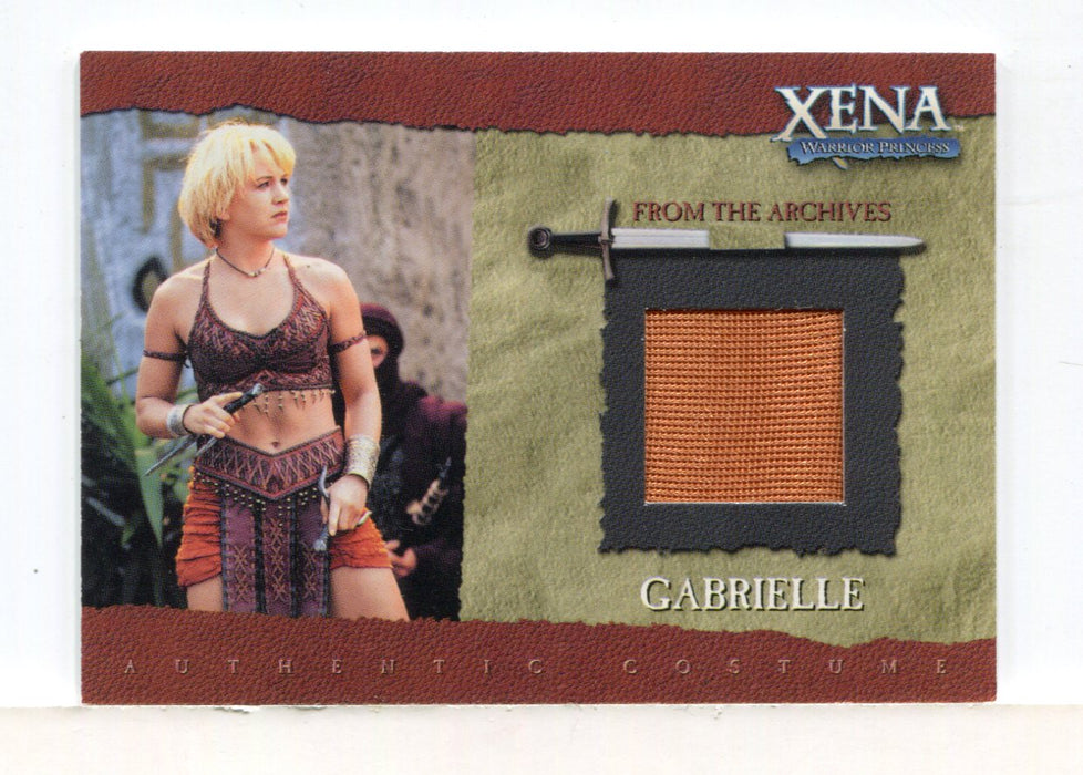 Xena Commemorative Renee O'Connor as Gabrielle Limited Costume Card GC3 - TvMovieCards.com