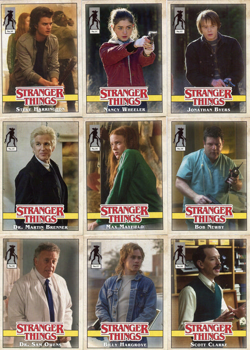Stranger Things Upside Down Characters Chase Card Set No. 1 thru No. 20 - TvMovieCards.com