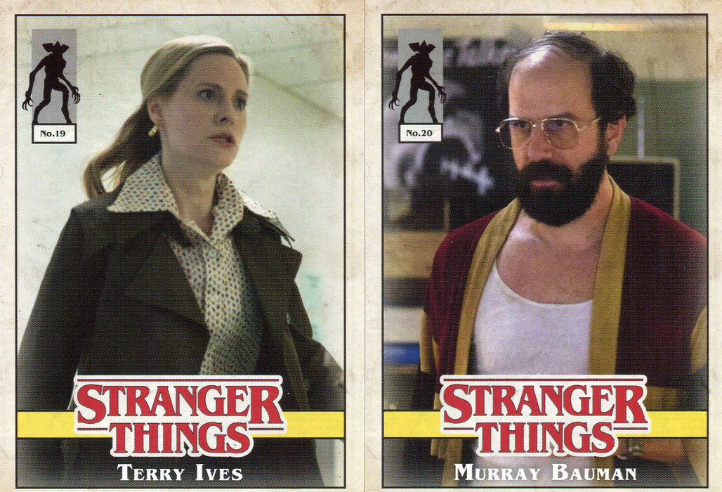 Stranger Things Upside Down Characters Chase Card Set No. 1 thru No. 20 - TvMovieCards.com