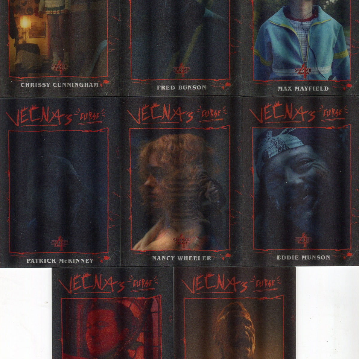 Stranger Things Season 4 Vecna's Curse Lenticular Chase Card Set