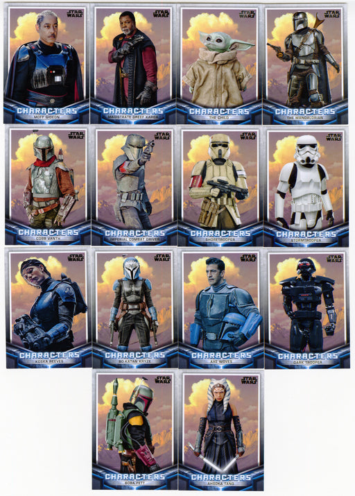 2021 Star Wars The Mandalorian Trading Card Chase Set Character C1-C14 - TvMovieCards.com