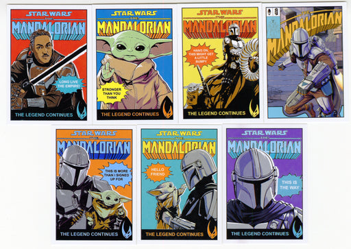 2021 Star Wars The Mandalorian Trading Card Chase Set Comic Covers CC1-CC7 - TvMovieCards.com