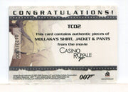 James Bond in Motion 2008 Mollaka Triple Costume Card TC02 #0122/1300 - TvMovieCards.com