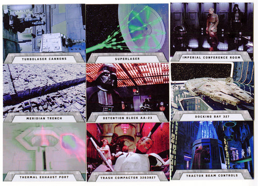 2016 Star Wars Rogue One Mission Briefing The Death Star Chase Card Set 9/9 - TvMovieCards.com