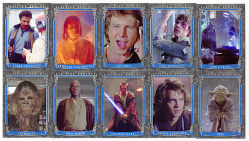 2015 Star Wars Masterwork Defining Moments Insert Chase Card Set DM-1 / DM-10 - TvMovieCards.com