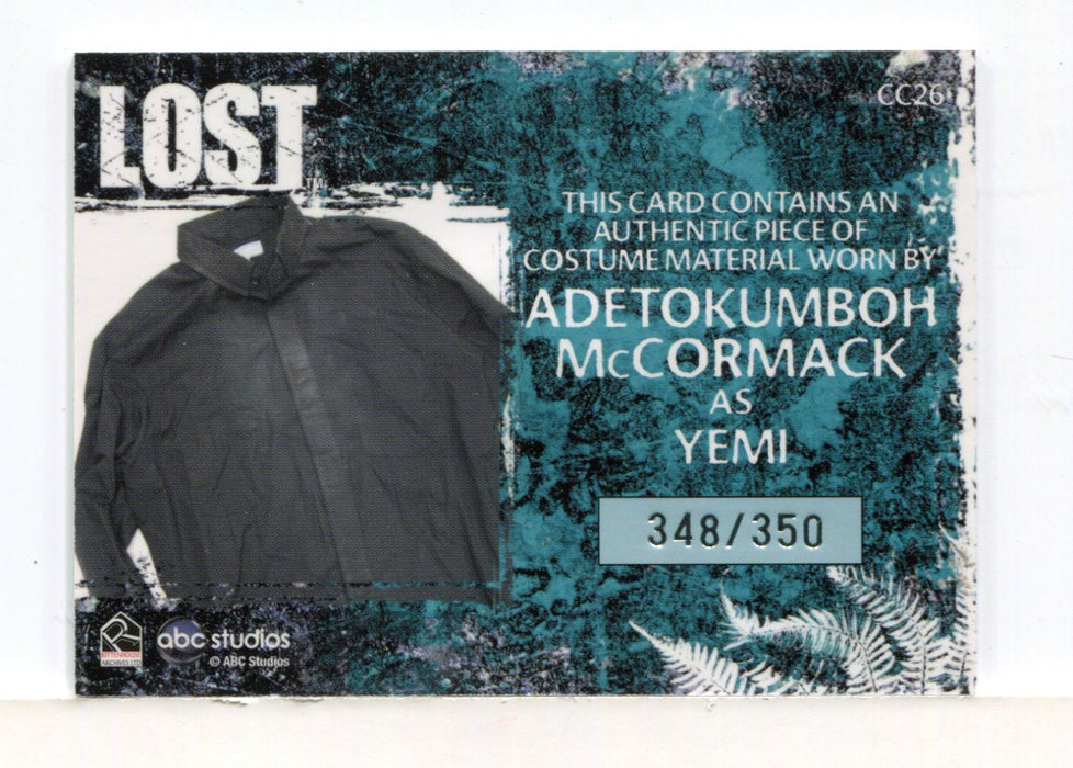 Lost Relics Adetokumboh McCormack as Yemi Relic Costume Card CC26 #348/350 - TvMovieCards.com