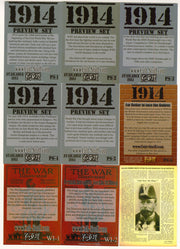 1914 The War Illustrated WWI Trading Card Preview Set of 9 Cards Cult-Stuff - TvMovieCards.com